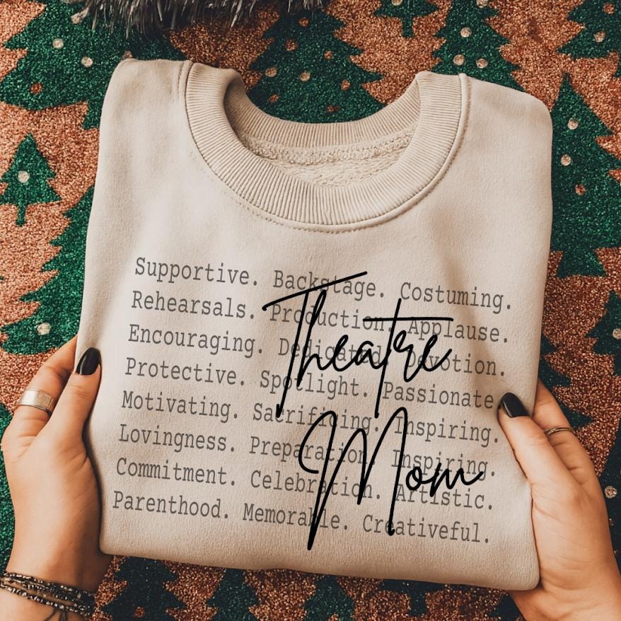 Theatre Mom Png, Drama Mom Tee, Proud Theater Mom, Stage Mom Gift, Musical Theater Mom Tee, Drama Club Mom Shirt, Acting Mom Graphic Tee
