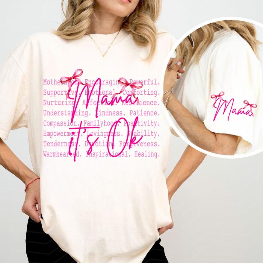 Mama It’s Ok Png file, Motherhood Quote Shirt design, Mom Life Graphic Tee, Emotional Support Mom, Inspirational Mama Gift, Mother’s Day tee