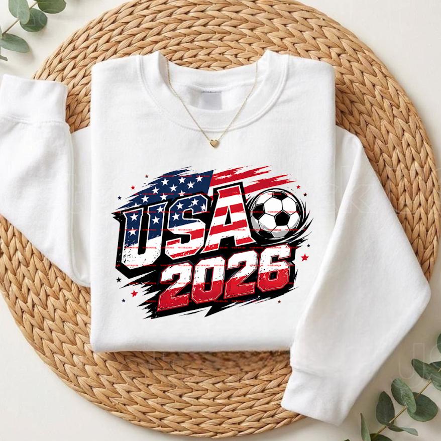 USA 2026 Soccer Shirt design, Patriotic Football Tee, Fifa World Cup USA Fan Shirt design, American Flag Soccer Graphic Tee, Fifa 2026