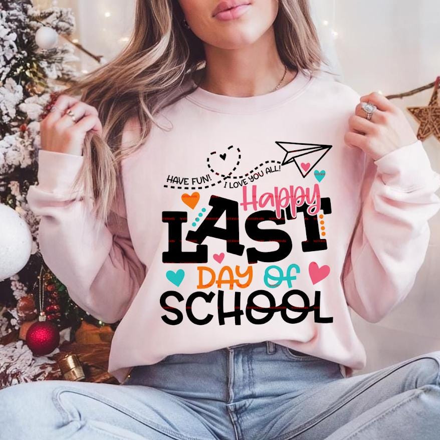 Happy Last Day of School Png, Last Day of School PNG, Teacher Student End of School Year Shirt design, Summer Break Tee Kids Gift idea