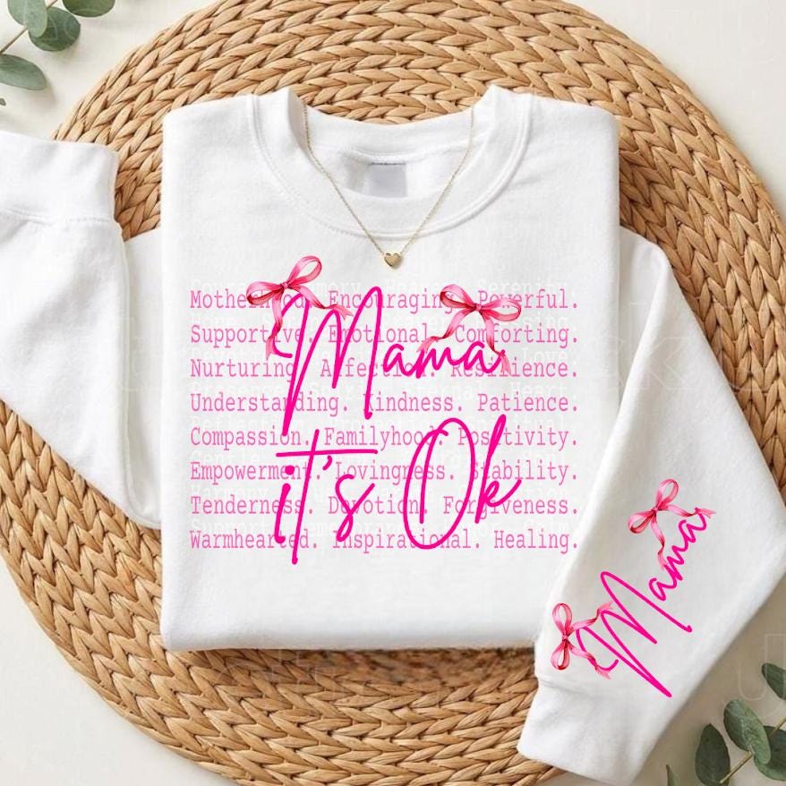 Mama It’s Ok Png file, Motherhood Quote Shirt design, Mom Life Graphic Tee, Emotional Support Mom, Inspirational Mama Gift, Mother’s Day tee